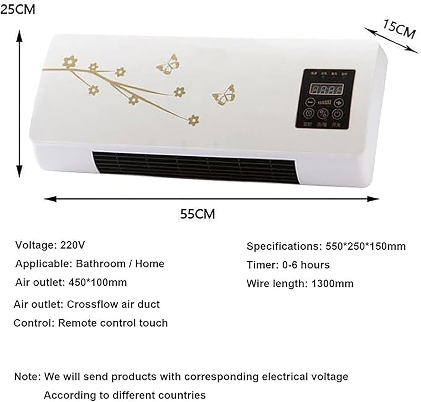 2000W 2-in-1 Air Conditioner for Summer and Winter, portable