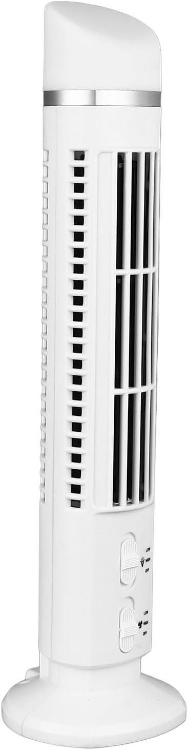 Tower fan with lamp