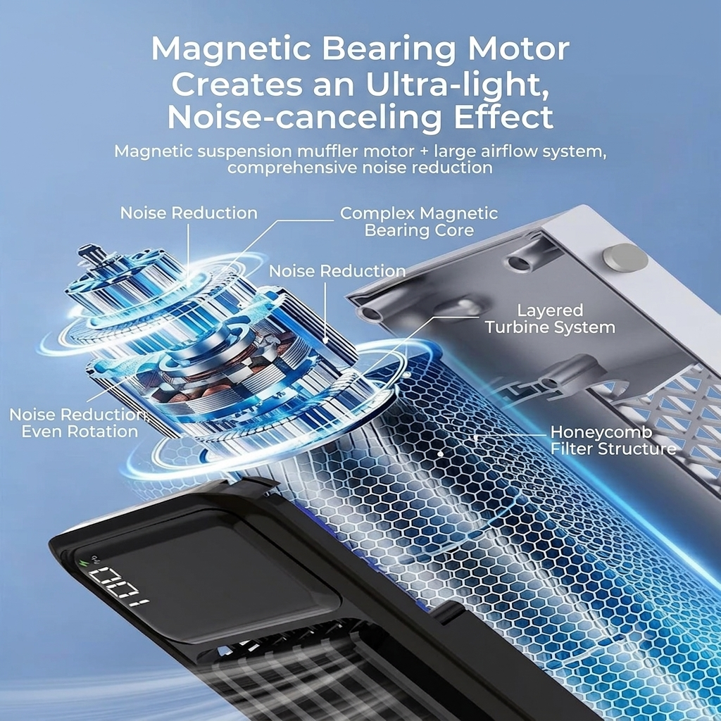 Oscillating tower fan